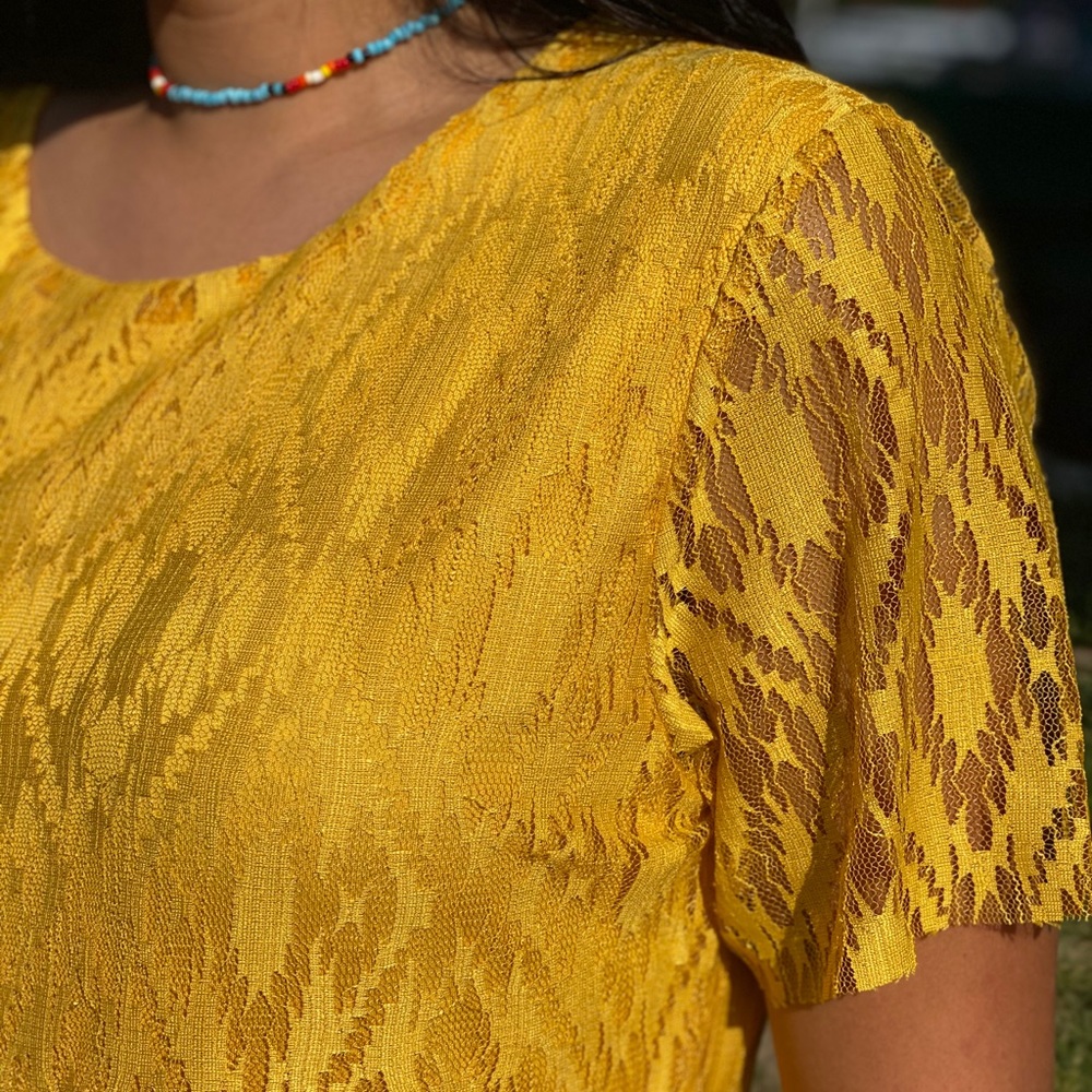 Aztec Design Lace Maxi dress - Picture 5 of 8